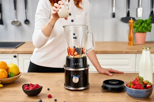 Blender Kielichowy Szklany do koktajli mikser Mocny1300W 1,5L Kruszy Lód na Arena.pl