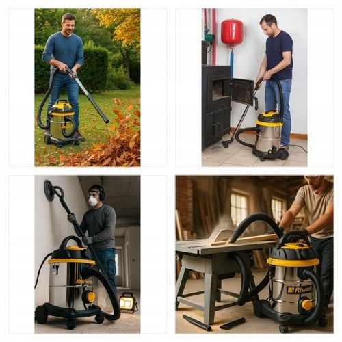 Riwall Zyga 2 bezworkowy odkurzacz przemysłowy sucho-mokro z na Arena.pl