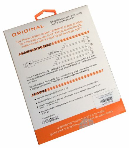 Oryginalny kabel GRIFFIN micro USB płaski 3m na Arena.pl