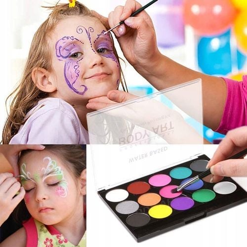 ZESTAW FARB DO MALOWANIA TWARZY CIALA DLA DZIECI na Arena.pl