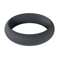 Wide O Silicone Cockring - M - 35Mm - Black