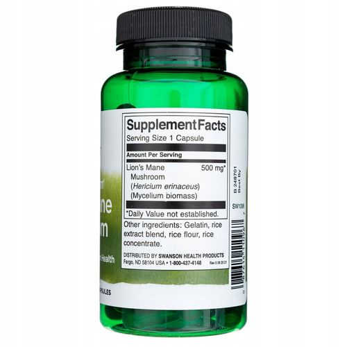 SWANSON FS LIONS MANE (soplówka jeżowata) 60kaps na Arena.pl