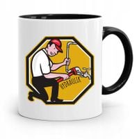 Kubek Czarny Prezent Dla Hydraulika Najlepszy Z Nadrukiem Ze Zdjęciem