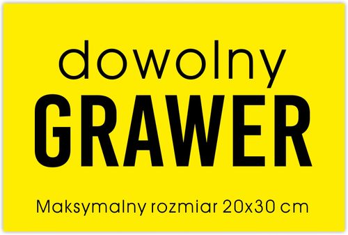 Grawerowana tabliczka GRAWER z dowolnym tekstem na Arena.pl