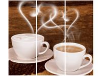 OBRAZ DWIE FILIŻANKI KAWY