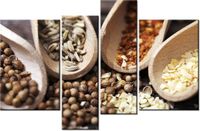 130CM 85 OBRAZ 4 ELEM SZCZYPTA SMAKU ŚCIENNY