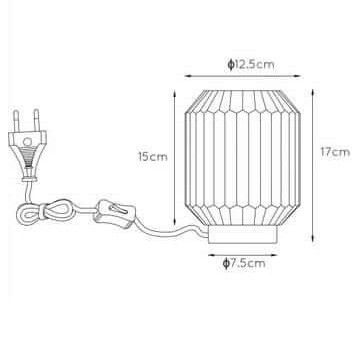 Loftowa LAMPA stołowa SUENO 45595/01/51 Lucide szklana LAMPKA stojąca nocna złota przydymiona zdjęcie 3