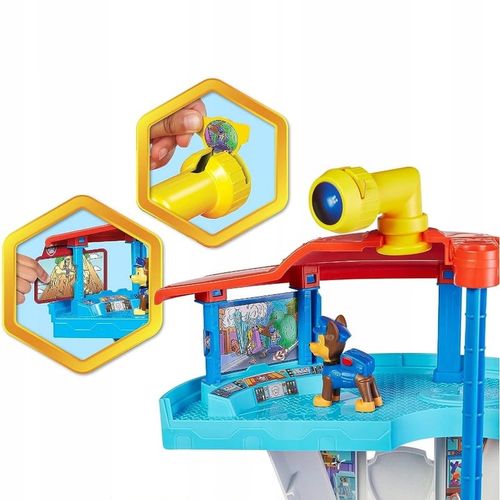 PSI PATROL ZESTAW BAZA OBSERWACYJNA PSIEGO PATROLU + POJAZDY FIGURKI 3+ na Arena.pl