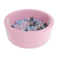 basen z kulkami Airpool Max różowy + szare kulki