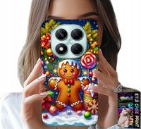ETUI DO XIAOMI NOTE 14 PRO+ 5G - PIERNIK, CUKIERKOWE WZORY ŚWIĘTA + SZKŁO