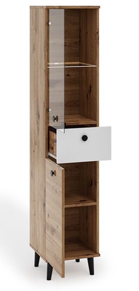 Witryna C5 skandynawska artisan + biały -opcja LED zdjęcie 1