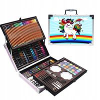 ZESTAW ARTYSTYCZNY DO MALOWANIA W WALIZCE KREDKI