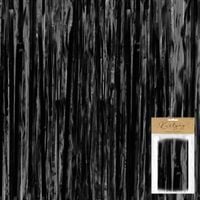 KURTYNA IMPREZOWA CZARNA NA PRZYJECIE URODZINOWE 100x200 cm