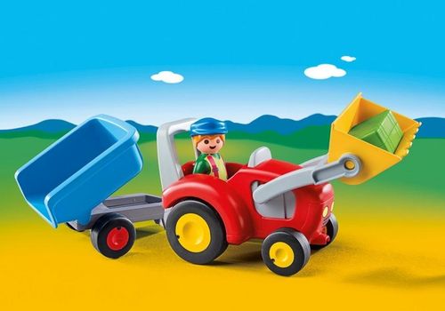 Playmobil Traktor z przyczepą na Arena.pl