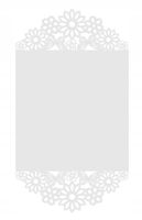 B17 Bieżnik obrus ażurowy KWIATY I MOTYLE DEKOR 43x140 biały