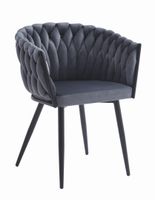 Krzesło ORION - aksamit ciemnoszare x 1