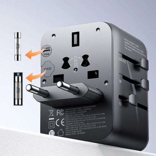 ŁADOWARKA PRZEJŚCIÓWKA 2w1 ADAPTER PODRÓŻNY CAŁY ŚWIAT USB C GaN 65W na Arena.pl