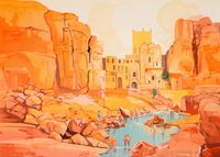 Plakat 35x25cm Ruiny pod Słońcem