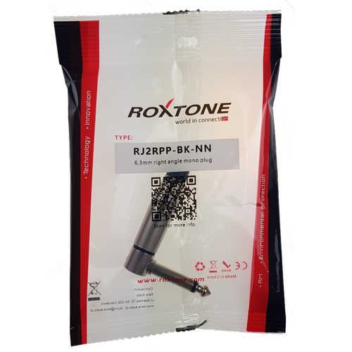 Wtyk typu Jack kątowy mono Roxtone RJ2RPP-BK-NN na Arena.pl