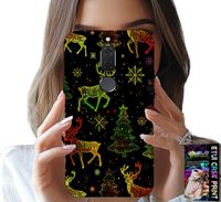 ETUI DO HUAWEI MATE 10 LITE - RENIFER, PŁATEK ŚNIEGU, CHOINKA + SZKŁO