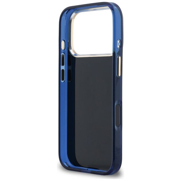 etui guess iml 4g script metal do iphone 17 pro max niebieski zdjęcie 7