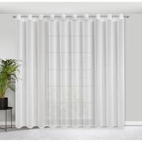 Firana gotowa na przelotkach LUNA 300x250 Eurofirany biała