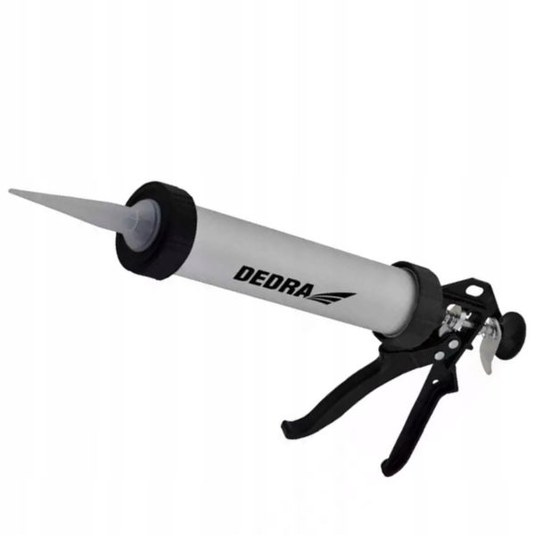 DEDRA WYCISKACZ PISTOLET DO SILIKONU MAS TUBOWY 600ML ALUMINIOWY 1201-11 zdjęcie 5
