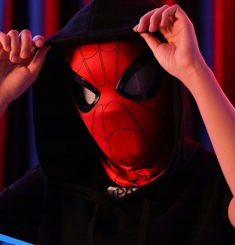Spiderman MASKA OCZY SĄ RUCHOME SUPER HERO MASKA COSPLAY na Arena.pl