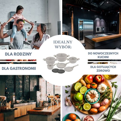 zestaw 12 elem. garnków marmurkowych klausberg kb-7967 na Arena.pl