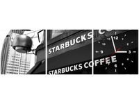 30 90CM OBRAZ 3 ELEM STARBUCKS MITH HUANG ŚCIENNY PŁOTNO DRUK