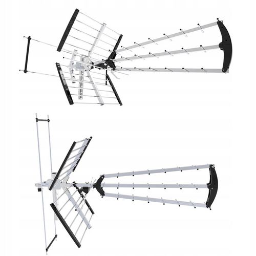 ANTENA KIERUNKOWA DVB-T2 DO TV NAZIEMNEJ MUX8 Filtr LTE HD 4K UHF VHF 120km na Arena.pl