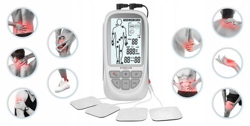 Elektrostymulator mięśni nerwów TENS EMS MASAŻ 73 programy Krexus na Arena.pl