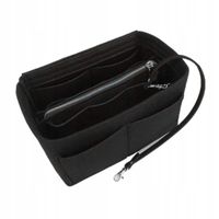 Organizer wkład do torebki damskiej M czarny