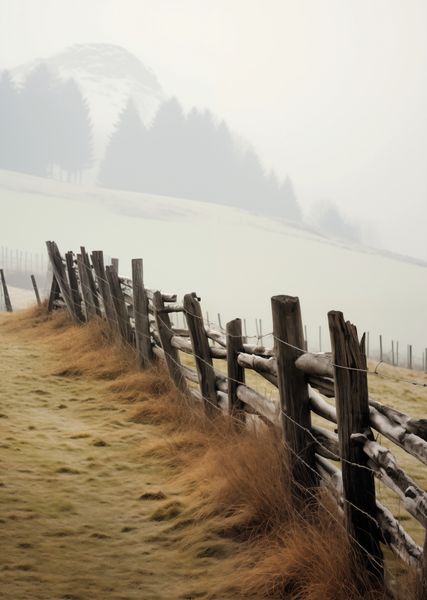 Plakat 64x90cm Spowity Mgłą zdjęcie 1