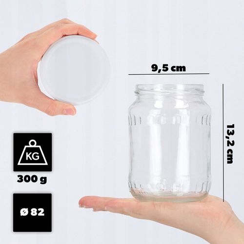 SŁOIK 720 ml SŁOIKI NA PRZETWORY MIÓD OGÓRKI WIECZKA ZAKRĘTKI 24 SZT FI 82 na Arena.pl
