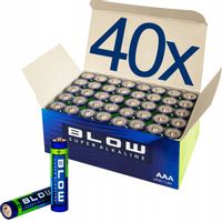 40x BATERIA ALKALICZNA AAA LR3 R3 PALUSZKI ZESTAW