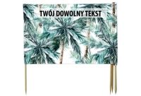 PARAWAN PLAŻOWY Palmy z indywidualnym napisem 3 PANELE 61.3