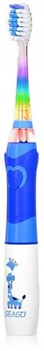 SONICZNA SZCZOTECZKA DO ZĘBÓW DLA DZIECI 3-12 LAT NIEBIESKA ŻYRAFKA SEAGO na Arena.pl
