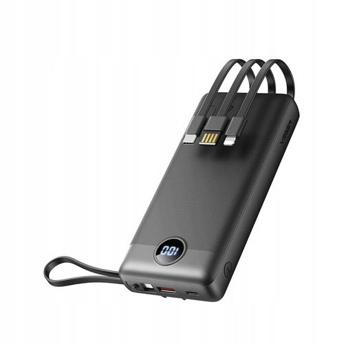 POWERBANK VEGER C20 BATERIA 20000mAh USB-C micro Lightning +wbudowany kabel na Arena.pl