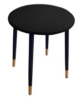 Taboret TRIX D1 czarny podstawa czarna/złota