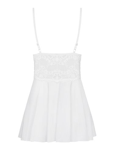 bielizna 810 bab 2 babydoll i stringi biała  s/m na Arena.pl