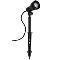 Czarna lampa gruntowa Spike 27882/05/30 outdoor IP54 z regulacją