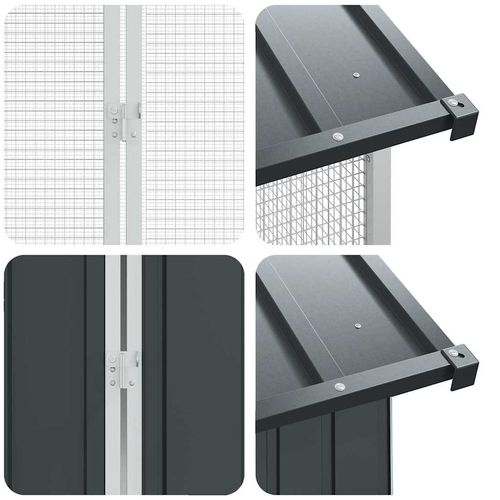 Klatka dla ptaków z przechowywaniem Antracyt 430 x 310 x 247 cm na Arena.pl