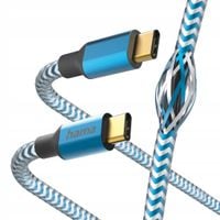 Kabel HAMA Ładujący/data Reflected USB-C - 1.5m Niebieski