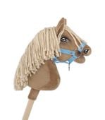 kantar dla konia hobby horse a4 zapinany mały - błękitny