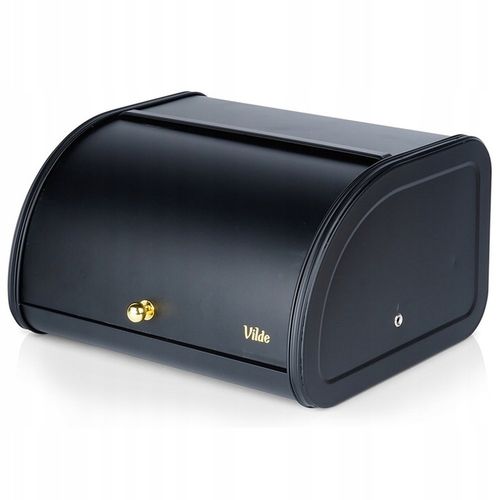 Mały CHLEBAK czarny metalowy pojemnik kuchenny na pieczywo chleb bułki na Arena.pl