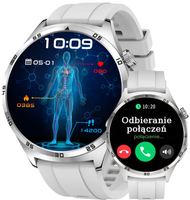 SMARTWATCH męski Rubicon F38 silver/grey silicon PROF