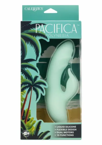 calexotics pacifica polynesia dual stimulator silikonowy, przezroczysty, na Arena.pl
