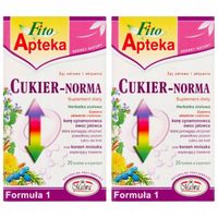 Fito Apteka Suplement diety herbatka ziołowa cukier-norma 40 g x 2 sztuk