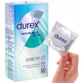Prezerwatywy DUREX INVISIBLE CLOSE FIT cienkie ściśle przylegające 10 szt.